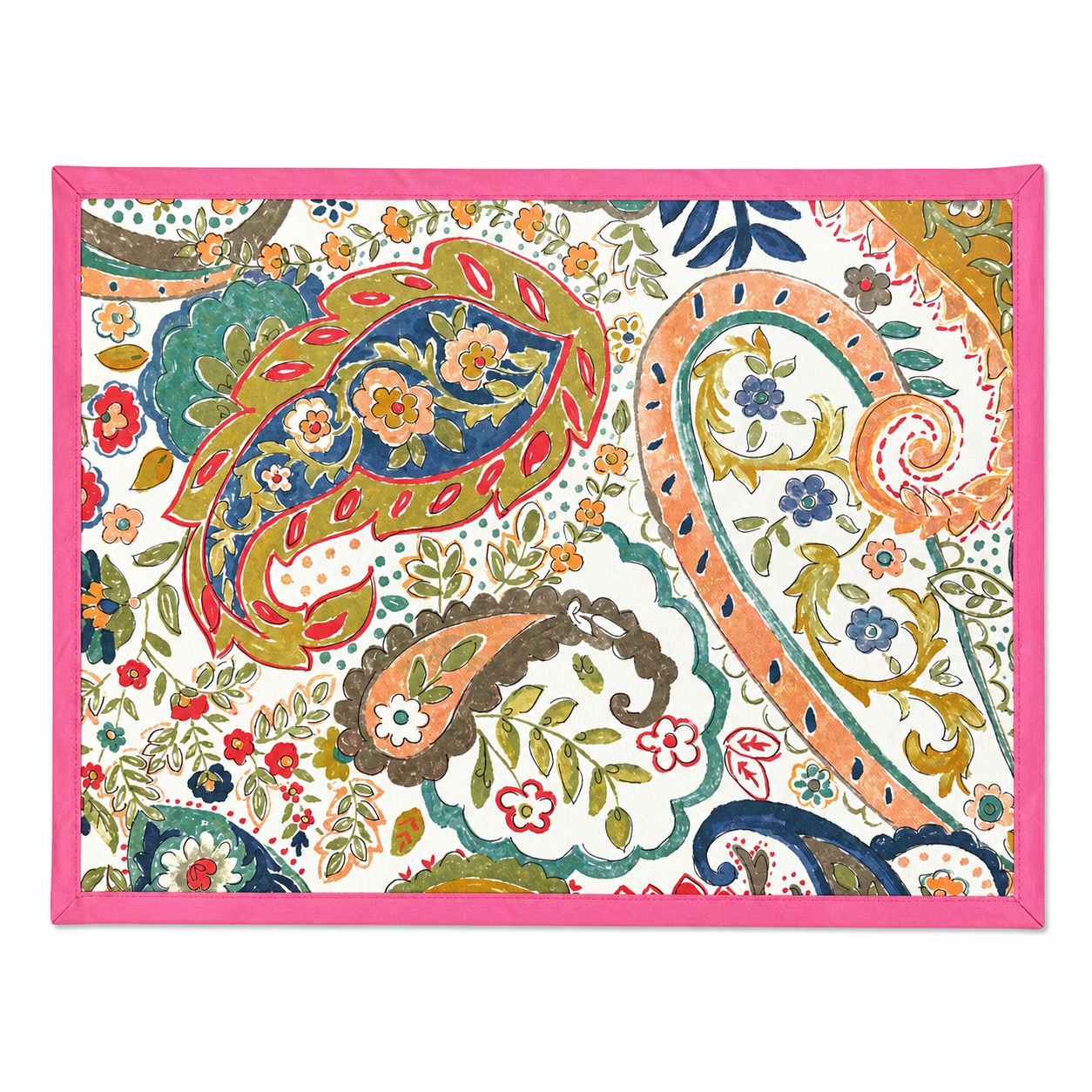 Individual resinado pasley rosa