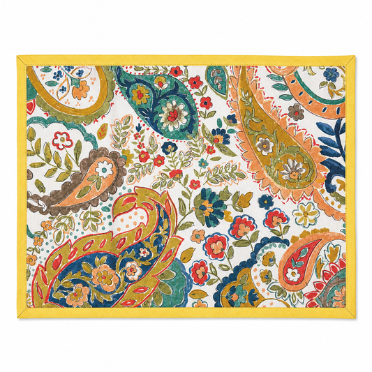 Individual resinado pasley amarillo