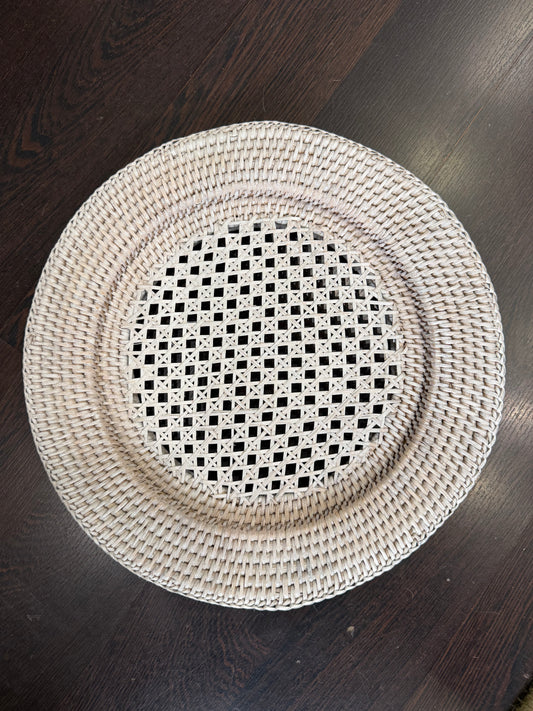 Bajoplato de Ratán Blanco